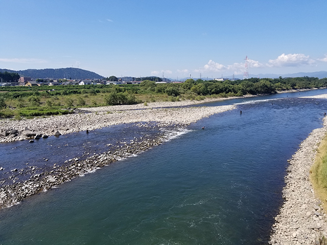 五松橋から見る「九頭竜川」