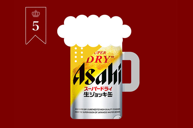 第5位　アサヒ スーパードライ生ジョッキ缶（6.44%）