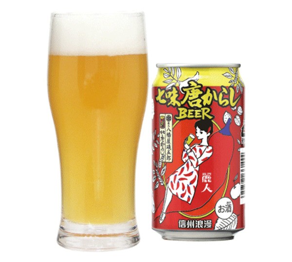 信州浪漫缶ビール 七味唐からしBEER